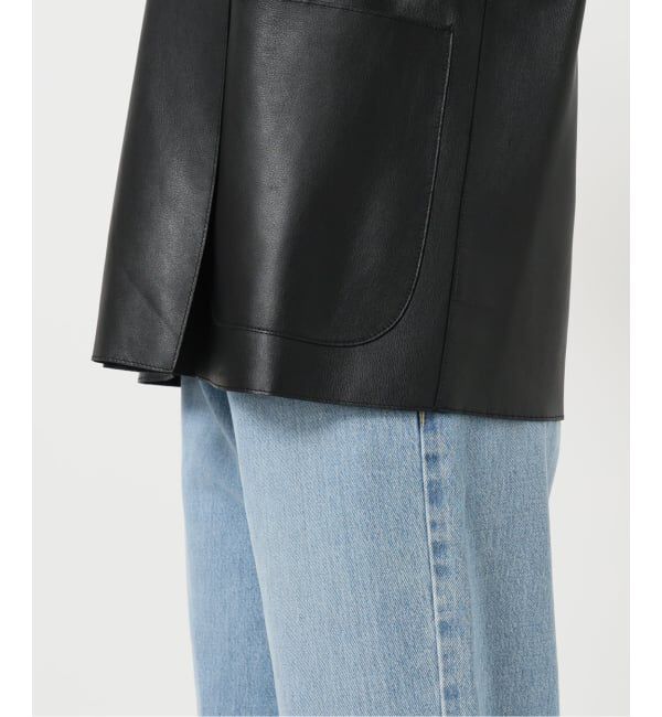 IENA LA BOUCLE「《追加》IENA LA BOUCLE SHEEPレザージャケット」|ノーカラージャケット|