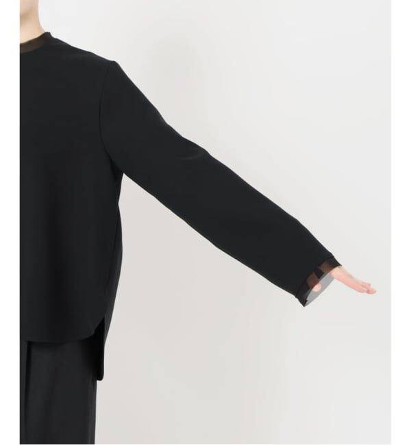 VERMEIL par iena「《WEB限定/追加》Minimal Double Cross ブラウス」|シャツ・ブラウス|