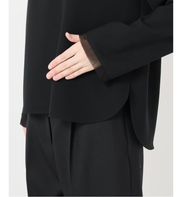 VERMEIL par iena「《WEB限定/追加》Minimal Double Cross ブラウス」|シャツ・ブラウス|