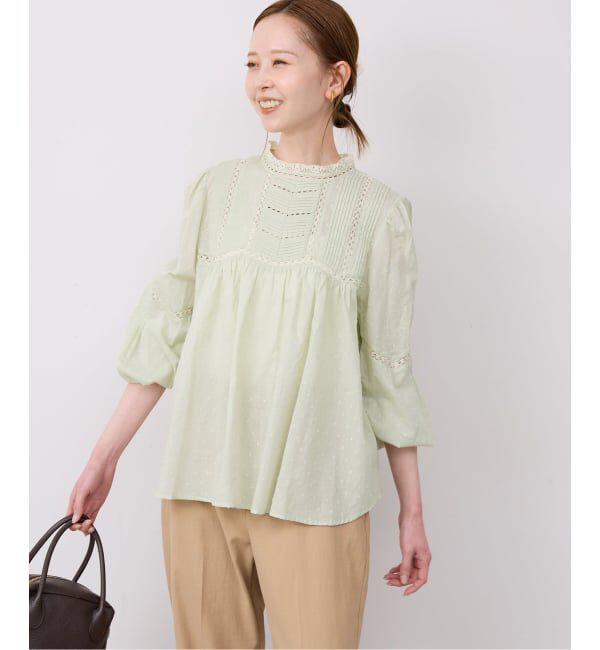 SLOBE IENA「マニーレースブラウス」|シャツ・ブラウス|