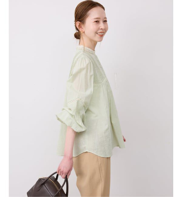 SLOBE IENA「マニーレースブラウス」|シャツ・ブラウス|