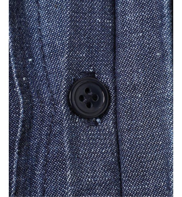 SLOBE IENA「《WEB限定/追加予約》LEDENIM ボサム ペプラムデニムブラウス」|シャツ・ブラウス|