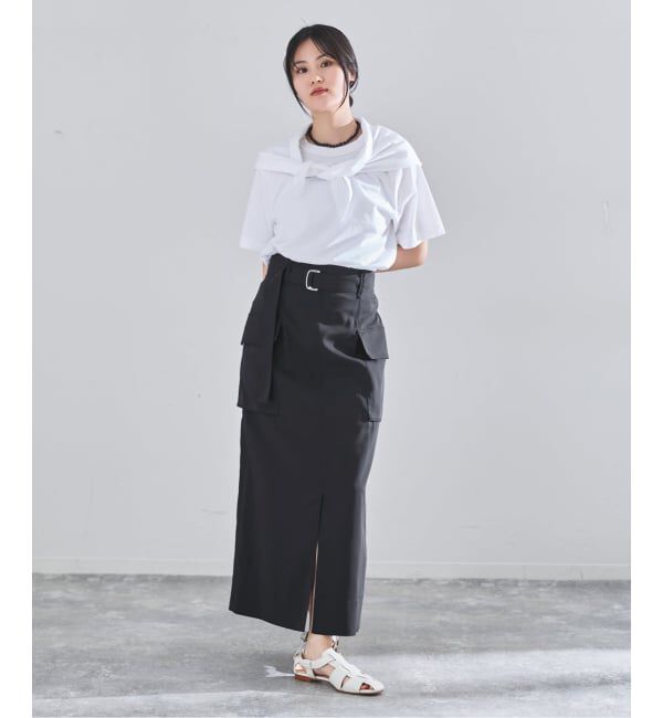 IENA「《予約》ハイツイストペンシルロングスカート」|スカート|