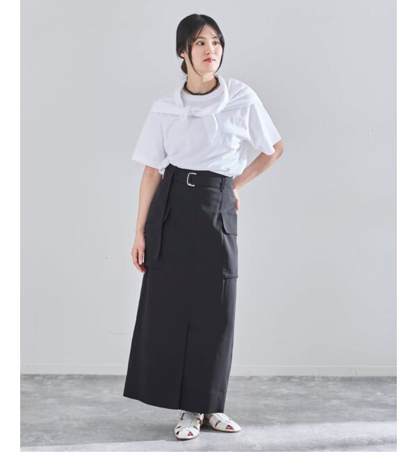 IENA「《予約》ハイツイストペンシルロングスカート」|スカート|