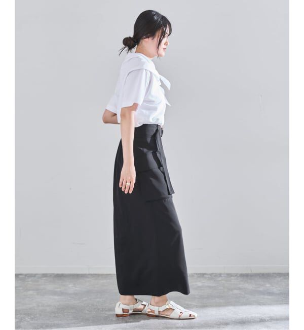 IENA「《予約》ハイツイストペンシルロングスカート」|スカート|