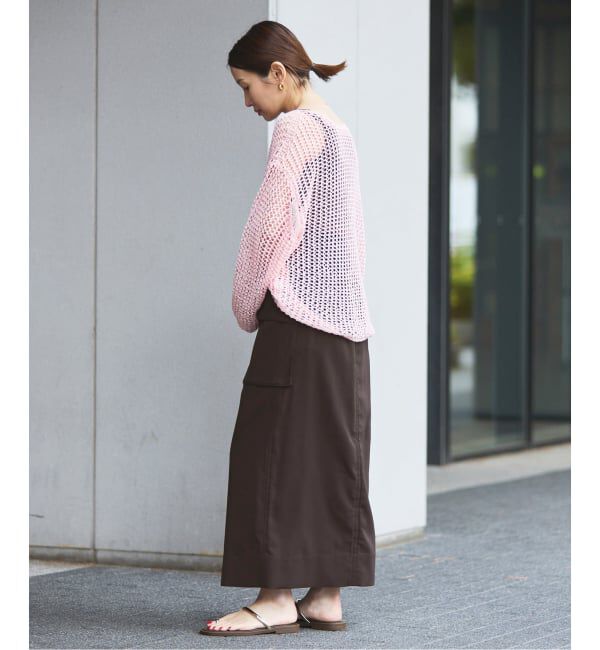 IENA「《予約》ハイツイストペンシルロングスカート」|スカート|