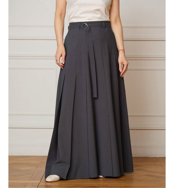 IENA LA BOUCLE「《予約》IENA LA BOUCLE プリーツマキシスカート」|スカート|