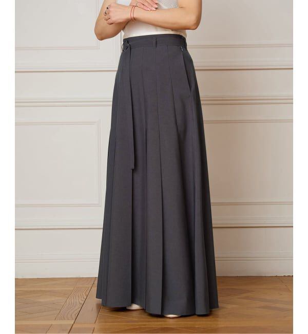 IENA LA BOUCLE「《予約》IENA LA BOUCLE プリーツマキシスカート」|スカート|