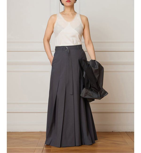 IENA LA BOUCLE「《予約》IENA LA BOUCLE プリーツマキシスカート」|スカート|