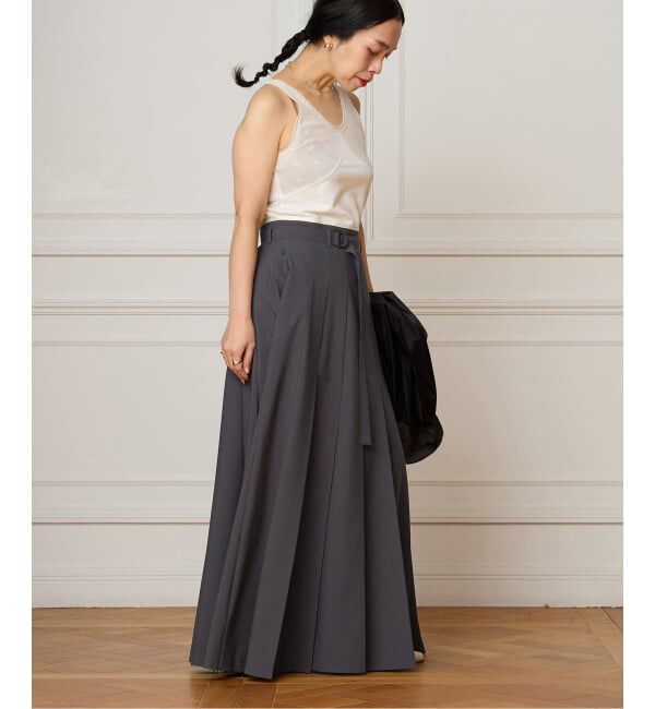 IENA LA BOUCLE「《予約》IENA LA BOUCLE プリーツマキシスカート」|スカート|