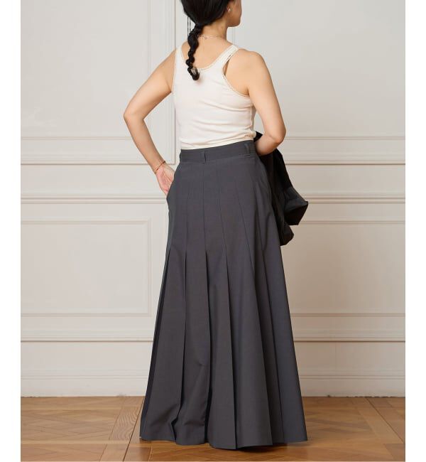 IENA LA BOUCLE「《予約》IENA LA BOUCLE プリーツマキシスカート」|スカート|