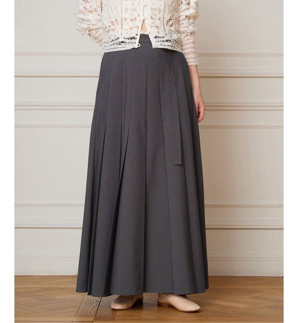 IENA LA BOUCLE「《予約》IENA LA BOUCLE プリーツマキシスカート」|スカート|