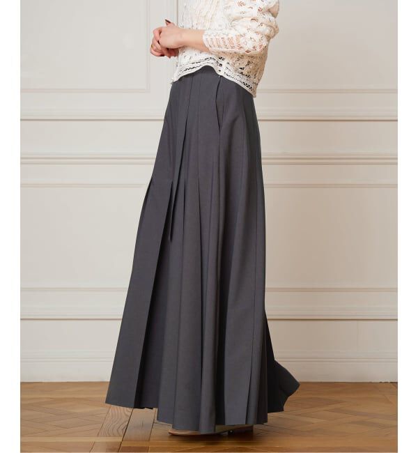 IENA LA BOUCLE「《予約》IENA LA BOUCLE プリーツマキシスカート」|スカート|