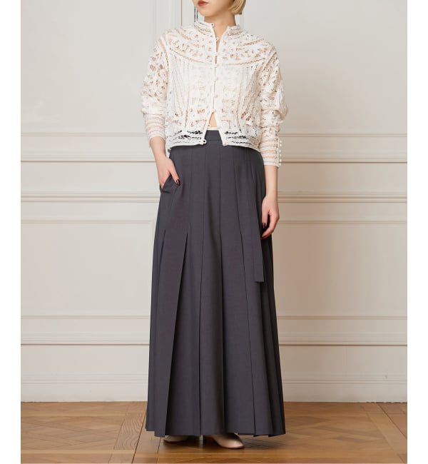 IENA LA BOUCLE「《予約》IENA LA BOUCLE プリーツマキシスカート」|スカート|