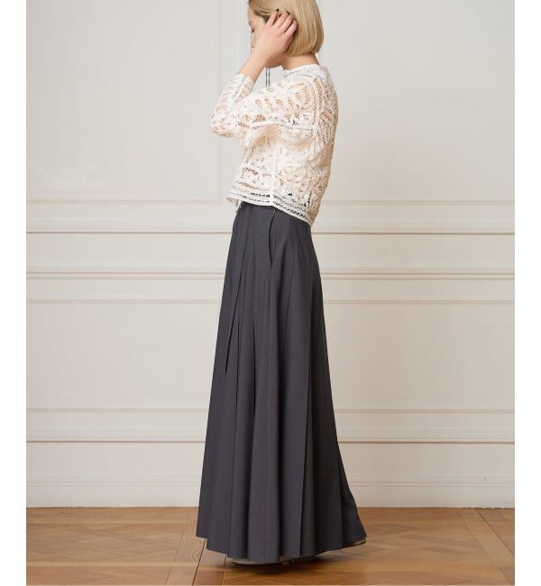 IENA LA BOUCLE「《予約》IENA LA BOUCLE プリーツマキシスカート」|スカート|