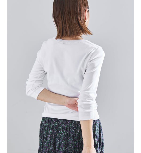 IENA「《予約》オーガニックフライス7分袖プルオーバー」|Tシャツ・カットソー|