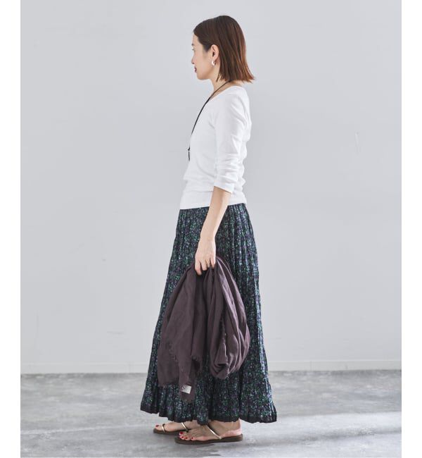 IENA「《予約》オーガニックフライス7分袖プルオーバー」|Tシャツ・カットソー|