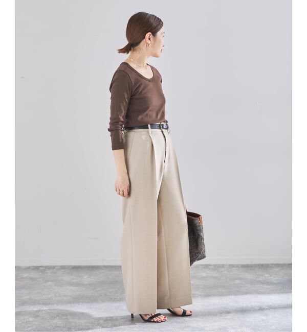 IENA「《予約》オーガニックフライス7分袖プルオーバー」|Tシャツ・カットソー|