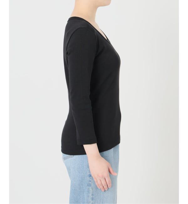 IENA「《予約》オーガニックフライス7分袖プルオーバー」|Tシャツ・カットソー|