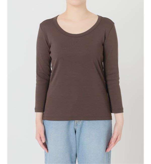 IENA「《予約》オーガニックフライス7分袖プルオーバー」|Tシャツ・カットソー|