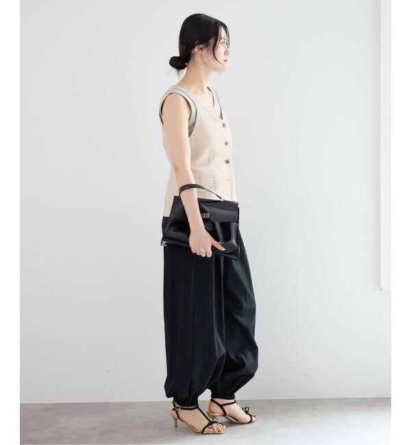 IENA「《セットアップ対応/予約》ウォッシャブル リネン混シェイプジレ」|その他|