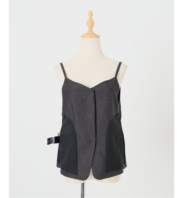 IENA「《セットアップ対応/予約》ウォッシャブル リネン混シェイプジレ」|その他|