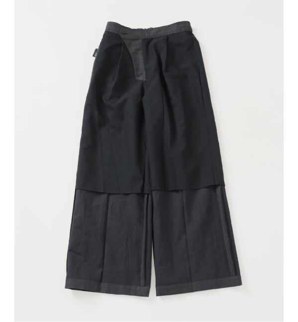 IENA「《セットアップ対応/予約》ウォッシャブル リネン混スラックス」|スラックス|