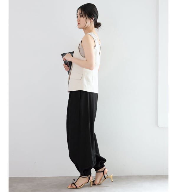 IENA「《予約》ウォッシャブル コットンタフタバルーンパンツ」|その他|