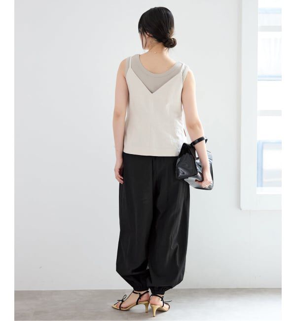 IENA「《予約》ウォッシャブル コットンタフタバルーンパンツ」|その他|