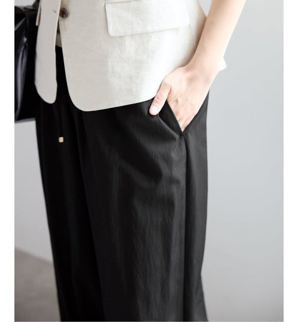 IENA「《予約》ウォッシャブル コットンタフタバルーンパンツ」|その他|