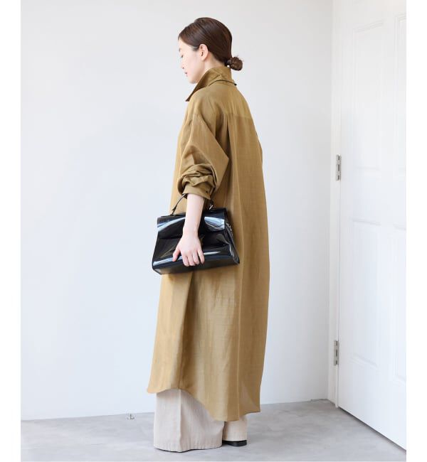 IENA「《予約》ラミーリヨセルシャツワンピース」|ワンピース|