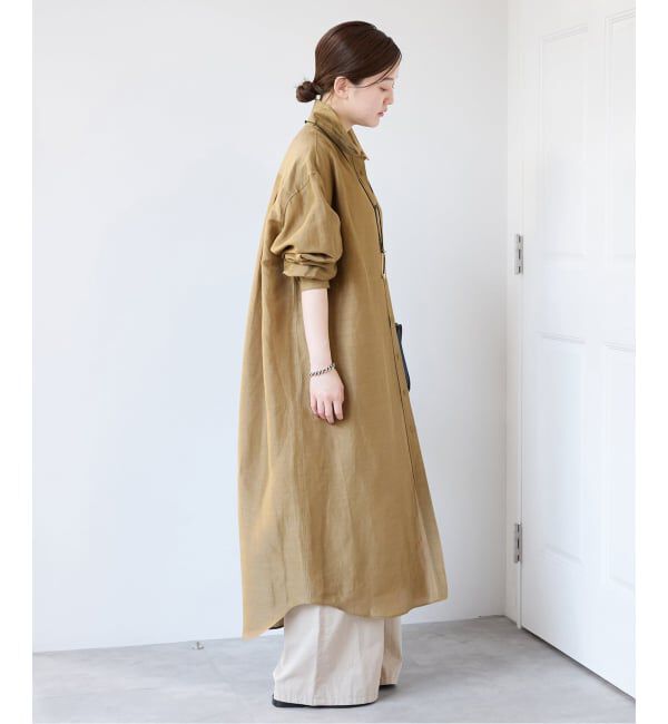 IENA「《予約》ラミーリヨセルシャツワンピース」|ワンピース|