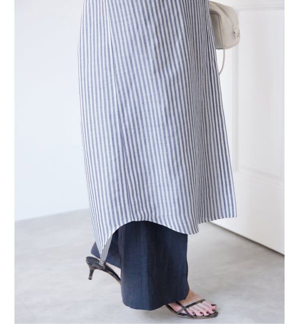 IENA「《予約》ラミーリヨセルシャツワンピース」|ワンピース|