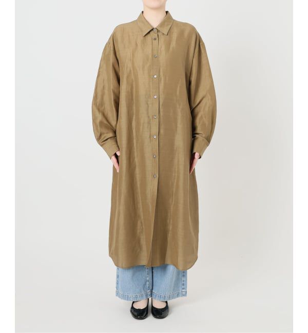 IENA「《予約》ラミーリヨセルシャツワンピース」|ワンピース|