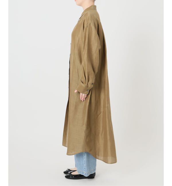 IENA「《予約》ラミーリヨセルシャツワンピース」|ワンピース|