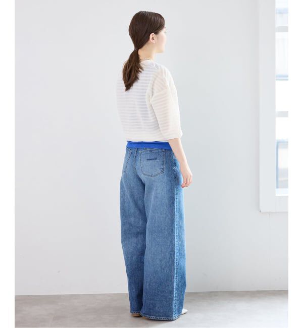 IENA「《予約》ウォッシャブル シアーフリルプルオーバー」|ニット・セーター|