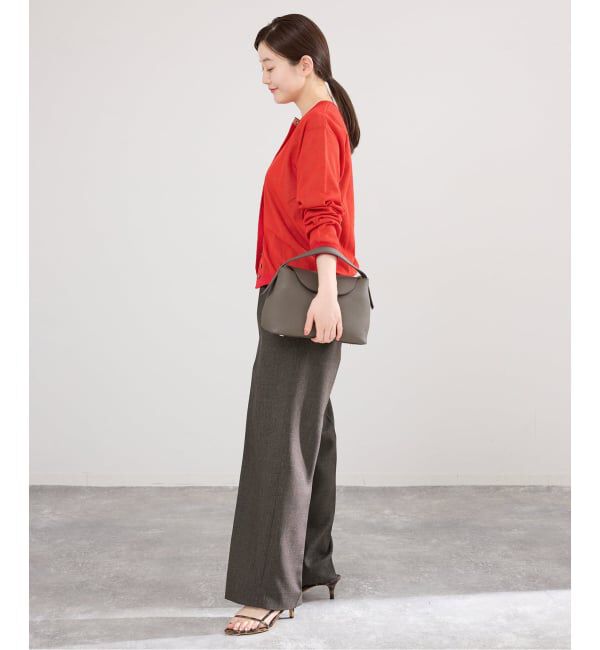 IENA「《予約》ウォッシャブル ダブルレイヤードカーディガン」|カーディガン|