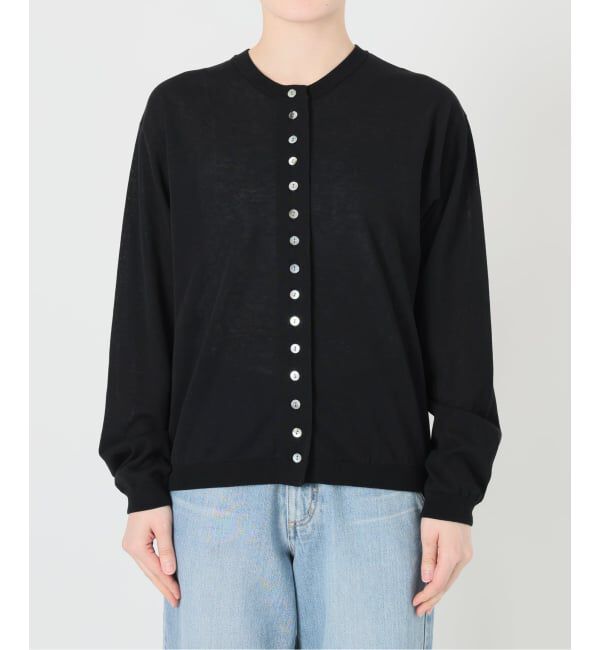 IENA「《予約》ウォッシャブル ダブルレイヤードカーディガン」|カーディガン|