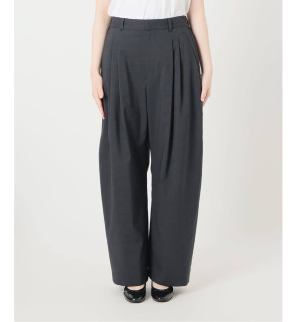 IENA「《追加予約》ウォッシャブル リネンミックスコクーンスラックス」|スラックス|