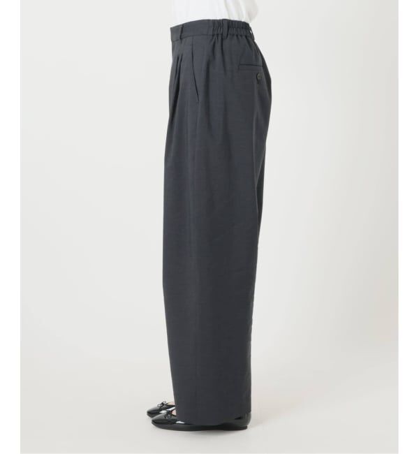 IENA「《追加予約》ウォッシャブル リネンミックスコクーンスラックス」|スラックス|