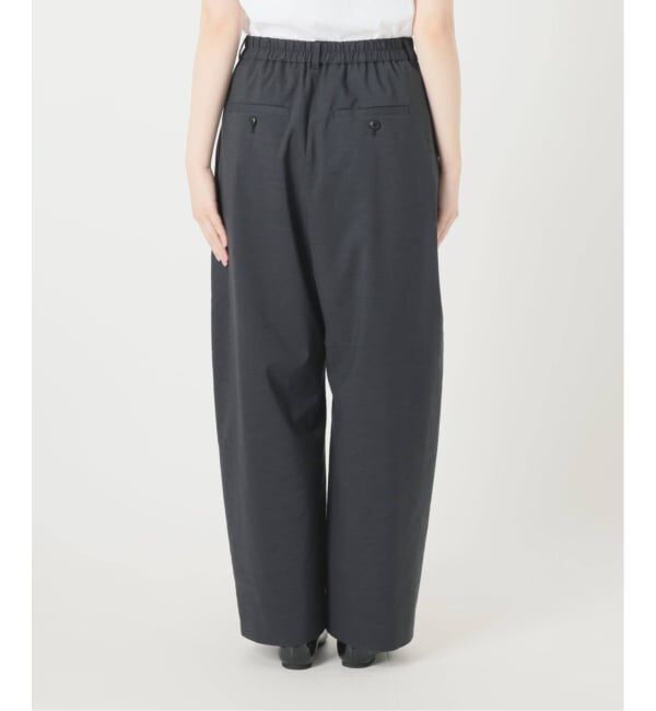 IENA「《追加予約》ウォッシャブル リネンミックスコクーンスラックス」|スラックス|