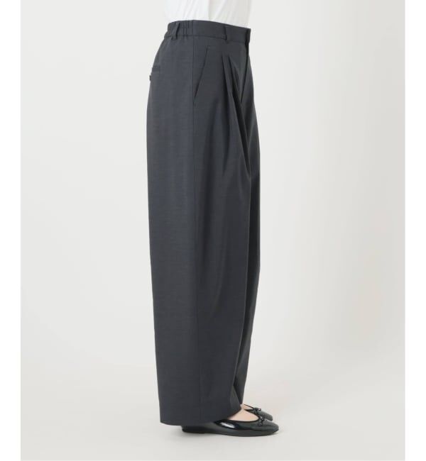 IENA「《追加予約》ウォッシャブル リネンミックスコクーンスラックス」|スラックス|