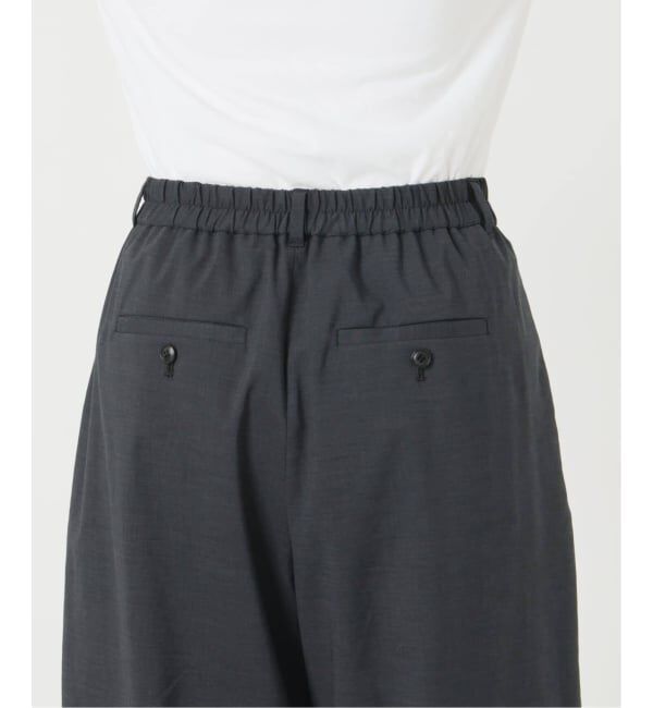 IENA「《追加予約》ウォッシャブル リネンミックスコクーンスラックス」|スラックス|