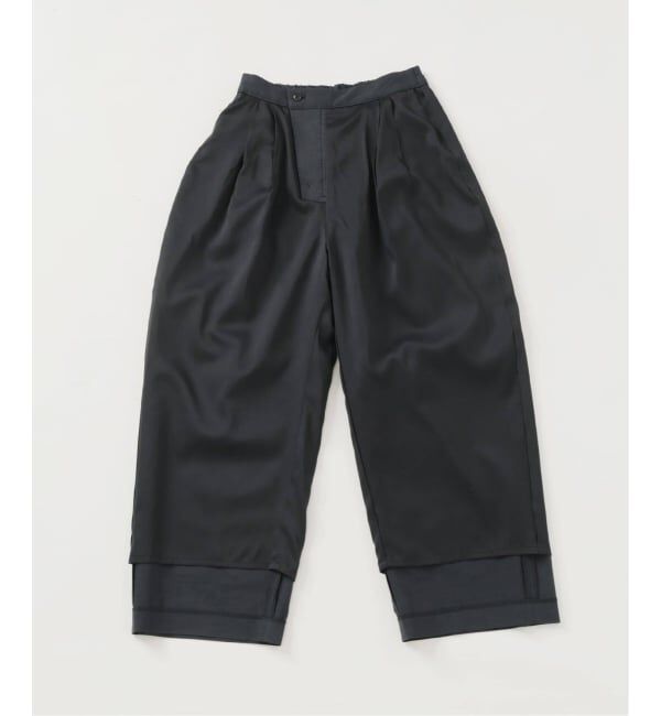 IENA「《追加予約》ウォッシャブル リネンミックスコクーンスラックス」|スラックス|