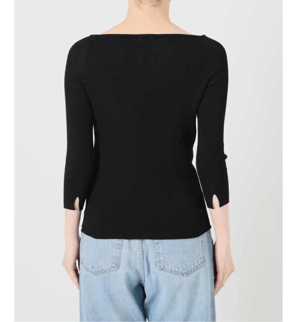 IENA「《予約》ウォッシャブル2WAYオフショルリブニット」|ニット・セーター|