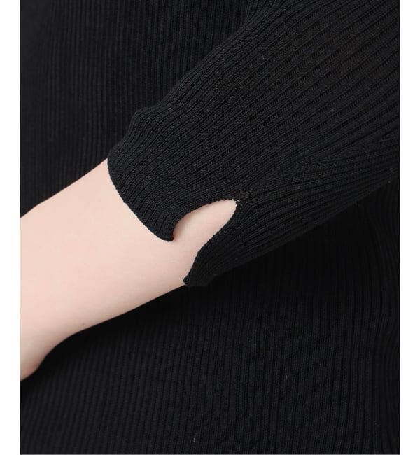 IENA「《予約》ウォッシャブル2WAYオフショルリブニット」|ニット・セーター|