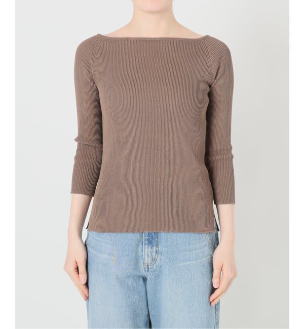 IENA「《予約》ウォッシャブル2WAYオフショルリブニット」|ニット・セーター|