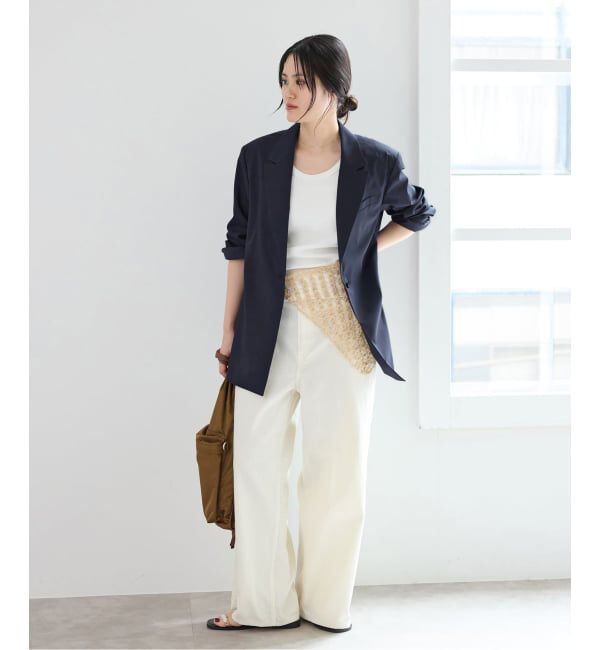 IENA「《UVカット》エアリーソフトジャケット」|テーラードジャケット|