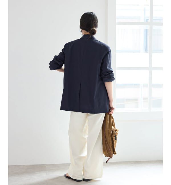 IENA「《UVカット》エアリーソフトジャケット」|テーラードジャケット|