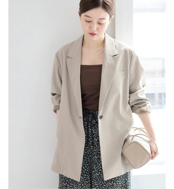 IENA「《UVカット》エアリーソフトジャケット」|テーラードジャケット|
